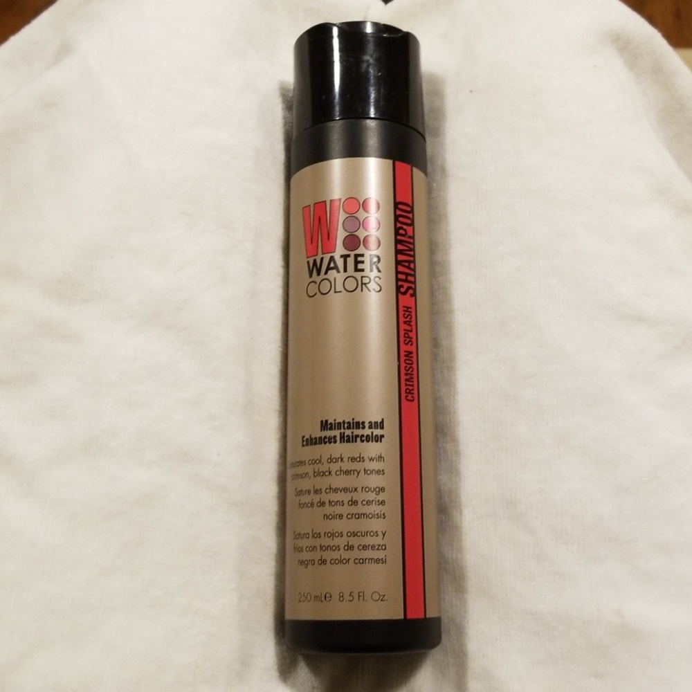 Watercolors crimson splash shampoo
